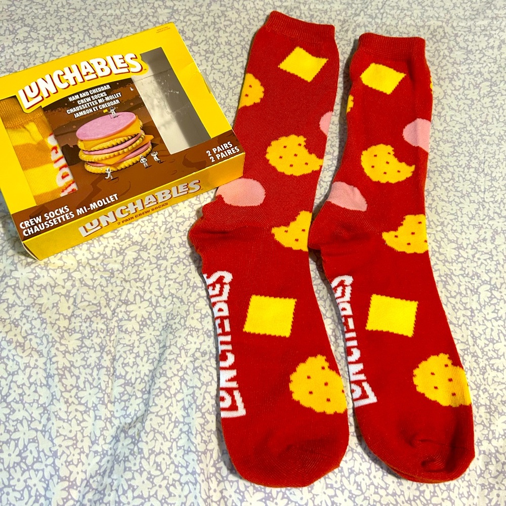 2 pack lunchables crew socks